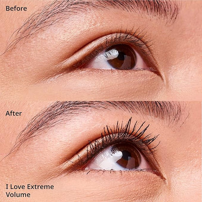 essence | I Love Extreme Volume Mascara (Pack of 3) | Flake Free, Intense & Dramatic Volume | Vegan & Cruelty Free