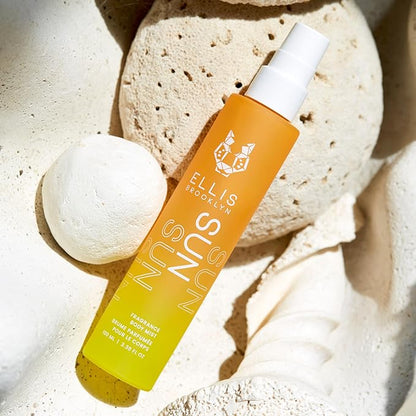 Ellis Brooklyn SUN Hair And Body Fragrance Mist - Rich Floral Perfume Mist with Italian Mandarin, Orange Flower Water, & Cedarwood, Vegan Perfume Made In The USA, 50ml 1.7 Fl Oz
