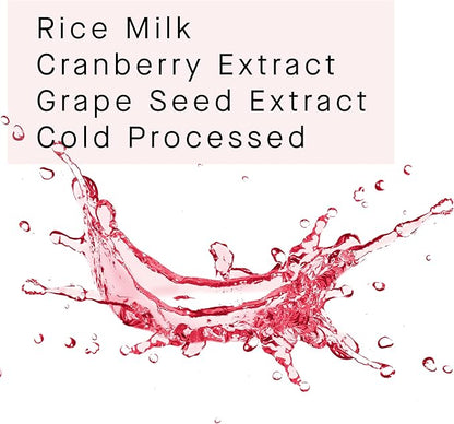 Arcona Cranberry Extract and Rice Toner - Hydrating Milky Brightening Tonic for Glowing Skin. 4.05 fl oz., Made in The USA