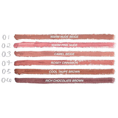 Freck Beauty MAKEOUT CLUB Lip Liner – Creamy Precision Formula, Long-Wearing, Smooth Application, Naturally Defined Finish, Designed to Pair with Soft Blur Lipstick | SHADE 06 (Rich Chocolate Brown)
