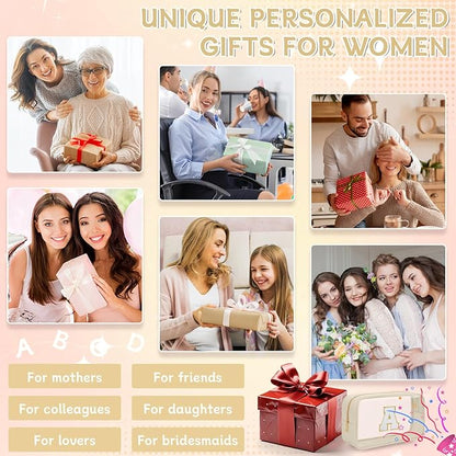 Personalized Initial Clear Makeup Bag, Travel Chenille Patch Cosmetic Bag, Preppy Toiletry Bag Monogram Cosmetic Pouch with Zipper, Ideal Gift for Teen Girls Women (Clear-Beige, A)