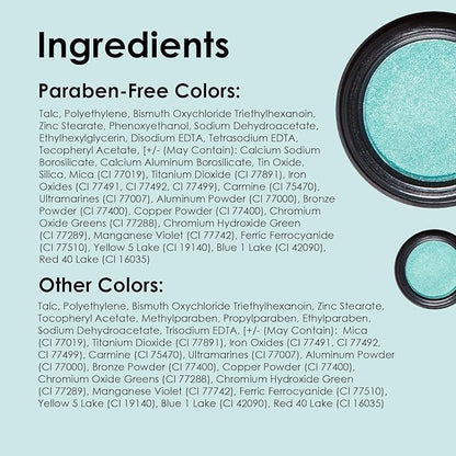 Vera Moore Eyeshadow, Highly Pigmented Eyeshades and Textures, Provide Bold and Lasting Looks, Suitable for Any Event, Easily Blendable Eye Makeup in Multiple Shades. (Aqua)
