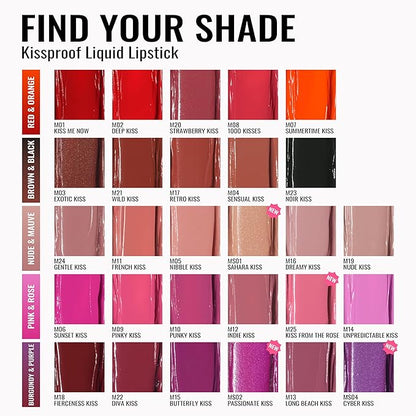 Oulac Matte Liquid Pink Nude Lipstick for Women 3PCS, Pink Nude Lip Stain Long Lasting Waterproof, No Transfer, Creamy High Pigmented Formula with Rose Oil, Vegan & Cruelty-Free (M16+M19+M24)