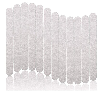 50pcs Wooden Nail Files 180/240 Grit for Natural Nail, Bending Without Breaking