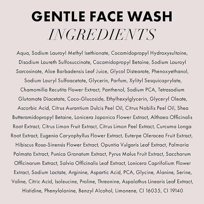 Hanz de Fuko Gentle Face Wash for Men & Women – Citrus & Creme Premium Facial Cleanser, Great for Sensitive Skin – Hypoallergenic Formula with Aloe Vera, Clove, Acai – Sulfate and Paraben Free – 8 oz.