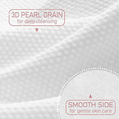 100% Cotton Disposable Face Towel 200 Count 10x12 Inch | Biodegradable Thick Soft One Time Use Dry Wipes for Sensitive Skin, Baby Care, Facial Cleaning, Makeup Removal