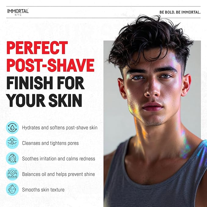 Immortal NYC Stay Blessed 01, After Shave Spray Body/Face Men's Cologne, 17 oz, Exclusive Barbers, Softens Skin, Refreshes, Disinfects and Relieves Face and Skin, Moisturizing Formula After Shaving