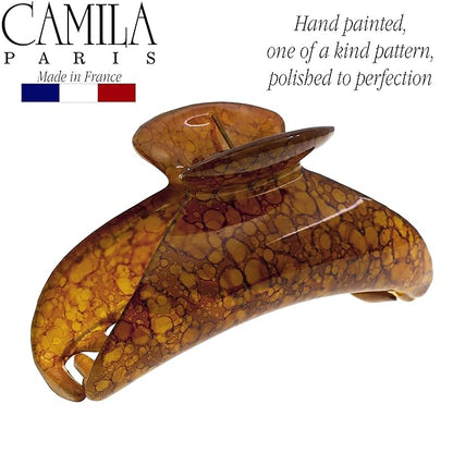 Camila Paris MP925 French Hair Clip for Women Thick Hair for Long Curly Wavy Hair, Girls Hair Claw Clips Jaw, Durable Styling Big Claw Clip for Thick Hair, Strong Hold No Slip Grip, Made in France