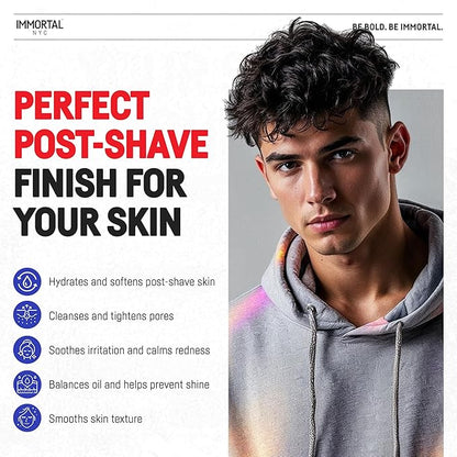 Immortal NYC Stay Blessed 02, After Shave Spray Body/Face Men's Cologne, 17 oz, Exclusive Barbers, Softens Skin, Refreshes, Disinfects and Relieves Face and Skin, Moisturizing Formula After Shaving