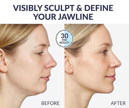 Stylia V Line Lifting Collagen Mask - Lift, Firm & Contour Jawline - Tightening Double Chin Strap with Hyaluronic Acid & Aloe - Neck Lift & Face Tightening Mask - Jawline Shaper Face Lift Tape (5PC)