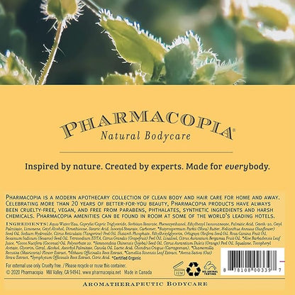 Pharmacopia Citrus Conditioner - Natural Scalp Moisturizer, Vegan & Cruelty-Free Hair Care with Shea Butter, Aloe Vera, Jojoba Oil, and Olive Leaf Extract for Dry Hair Treatment and Detangling, 16 oz