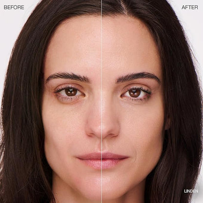 Ogee Complexion Perfecting Liquid Foundation - Lightweight Tinted Moisturizer For Face (Linden 1.25N - Light Beige, Neutral Undertone) - with Vitamin C & Jojoba Oil - Certified Organic & Made in USA