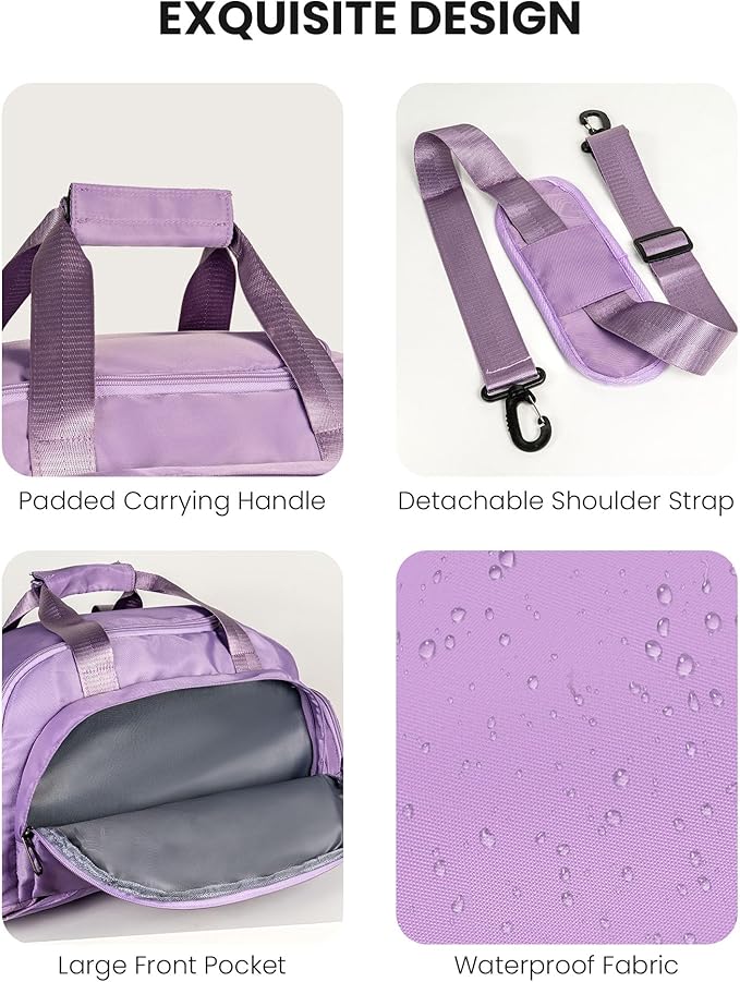 Birthday Gifts for Women, Initial Gym Bags with Shoe Compartment, Dance Bag for Girls, Monogram Kid Overnight Bags, Carry on Travel Duffel-Bachelorette Party Wedding Gift (Letter D)