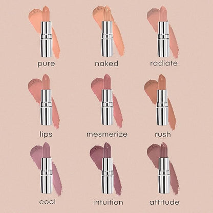 nude envie - Lipstick - Creamy & Long-Lasting Finish - Velvety Texture & Easy Application - Luxury Hydration - With Shea Butter, Vitamin E & Jojoba Oil - Vegan, Paraben-Free & Cruelty-Free - Pure