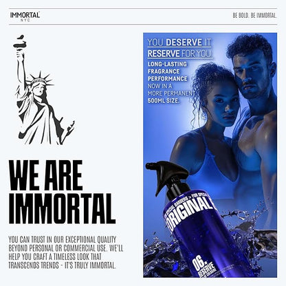 Immortal NYC Reserve 06, After Shave Spray Body/Face Men's Cologne, 17 oz - Exclusive Barbers - Softens Skin - Refreshes/disinfects and Relieves Face and Skin - Moisturizing Formula After Shaving
