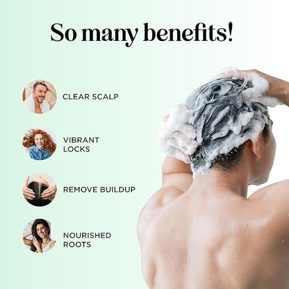 Clarifying Shampoo for Oily Hair and Scalp - Degrease Deep Cleansing Shampoo Build Up Remover with Rosemary Oil for Greasy Hair & Scalp - Vegan Color Safe Sulfate Paraben & Cruelty Free (16 Fl Oz)