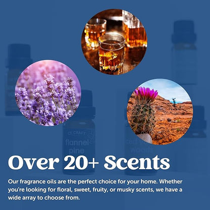 CANDECraftCo Premium Fragrance Oil – Diffuser Oils Fragrances Scented for Home, Candle Soap Making Supplies, Aromatherapy Blends for House (0.34 Fl Oz) (2-Pack, Berry Mimosa)