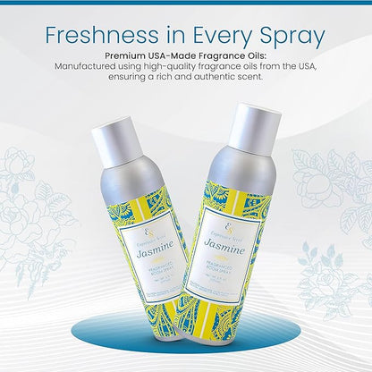 Expressive scent Room Spray Air Freshener - Long Lasting Jasmine Aroma for Home, Bathroom, kitchen, Office & Car – Air freshener for home 6 FL Oz