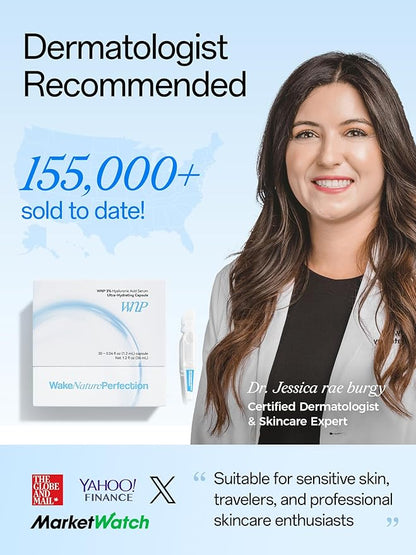 WNP Ultra Hydrating Serum 3% Hyaluronic Acid Smoother Skin|Pre-makeup SkinCare|Anti-Aging serum for face Single-Use Vials Skincare|for Sensitive skin|4D Hyaluronic Acid (12ml)