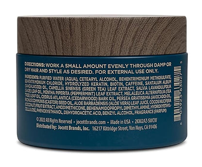 Blackstone Men's Grooming Hair Thickening Pomade - Pliable Hold with Matte Finish | Paraben & Cruelty-Free | Made in USA, Sea + Surf Scent (4 Oz, 2 Pack)