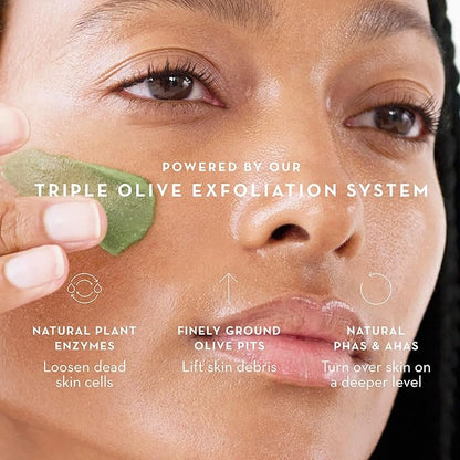 Furtuna Skin Triple Action Exfoliator - Olive-Infused Facial Scrub, Smooths, All Skin Types, Vegan, 80ml