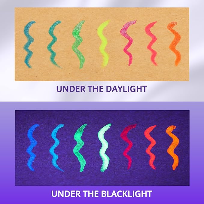 Metallic Neon Liquid Eyeliner, Glitter Neon Colored Eyeliners Pen, High Pigmented, Waterproof Smudge-Proof and Long-Lasting Metallic Eye Makeup for Halloween Christmas,Shimmer Orange