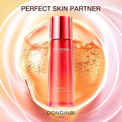 Donginbi Red Ginseng 1899 Single Essence - Firming & Hydrating Serum with Hyaluronic Acid, Korean Red Ginseng Essence, Korean Skin Care Gifts for Women, 4.06 floz / 120ml