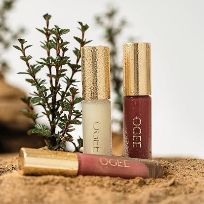 Ogee Beyond Clean Lip Gloss - Certified Organic Lip Gloss for Women - Effortlessly Plump, Hydrate & Add High-Shine Color, Anemone - Rusty Pink Shimmer