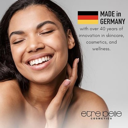 êb être belle Cosmetics 1+1 Double Effect Mascara for Women, 2 in 1 Long Lasting Mascara for Volumizing, Lengthening & Curling, Formula with Keratin, Intense Black Color, Easy Removal