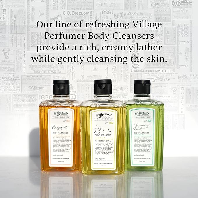 C.O. Bigelow Grapefruit Body Wash, Village Perfumer Moisturizing Body Wash with Aloe Vera, 10 Fl Oz