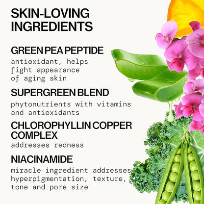 Pacifica Kale Smoothie Face Lotion, Refining Skincare, Face Moisturizer, Niacinamide, Vitamin C and E, Minimize Pores, Face Serum, For All Skin Types, Oily, Combination, Vegan, 1.7 fl oz (1 Count