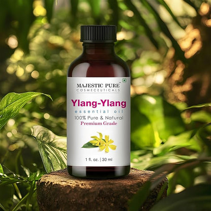Majestic Pure Ylang Ylang Essential Oil with Glass Dropper - Huge 4 Fl Oz - 100% Pure and Natural Black Pepper Oil - Premium Grade Essential Oils for Diffuser, Aromatherapy, Soap and Candle Making