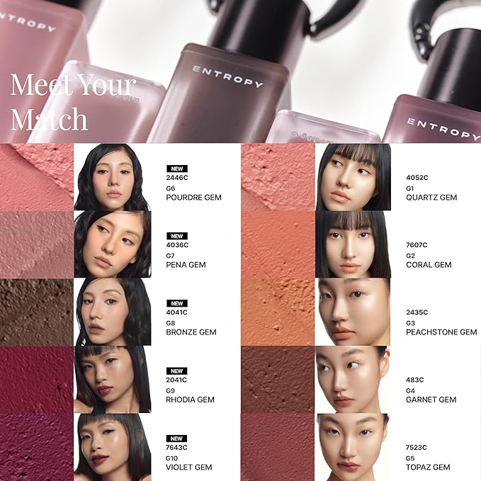 Entropy Charm Tint Blurry Line - Makeup for Soft, Blurred Finish | Lightweight, Long-Lasting Tint for Natural Look G10 Violet Gem