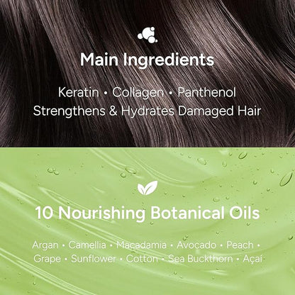 Perfumed Hair Oil & Serum 2-in-1 – Korean Essence Oil for Frizzy, Dry, Damaged Hair & Glass Hair Shine – Argan Oil & Amino Acids – Sulfate & Paraben-Free – Citrus Floral, 100ml / 3.38 fl oz