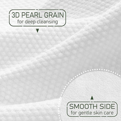 Christmas Style WOWOTEX Disposable Face Towel Biodegradable Large Dry Face Wipes 120 Count/2 Box Extra Thick Soft Clean Facial Towels for Sensitive Skin, Facial Cleansing, Nursing, 10"×12"