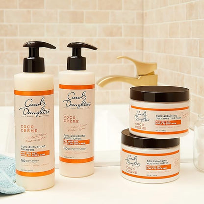 Carol’s Daughter Coco Creme Curl Quenching Conditioner for Very Dry Hair, with Coconut Oil, Paraben Free Conditioner for Curly Hair, 12 oz