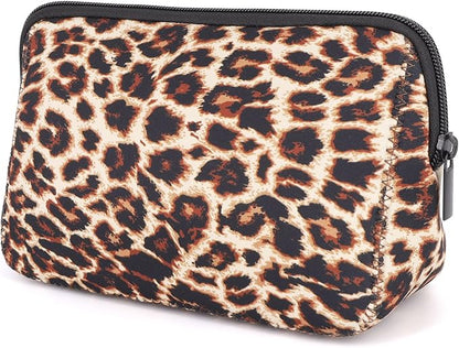 Cosmetic Bag Waterproof Neoprene Zipper Pouch Travel Portable Toiletry Makeup Bags Organizer Case for Women and Girls