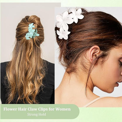 Ondder Large Matte Non-Slip Hair Clips for Thick Hair - 4 Pcs 4.5 Inch Claw Clips with Strong Hold for Women and Girls