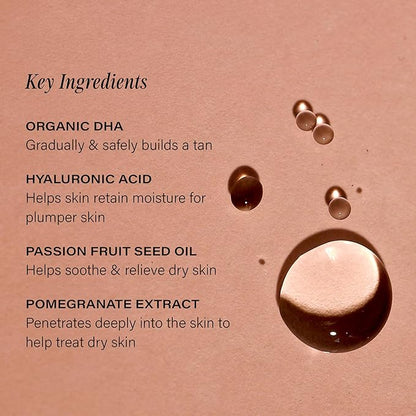 + Lux Unfiltered N°12 Face Tanning Drops - Non-Comedogenic Bronzing Drops for Face with Hyaluronic Acid, Vitamin E, & Passionfruit Oil - Fragrance Free, Cruelty Free, & Vegan Self Tanner