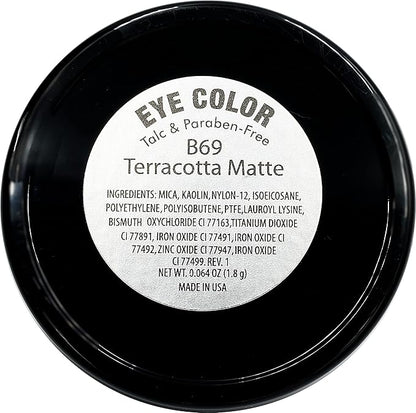 Terracotta Matte Pink Beige Mauve Pressed Powder Single Vegan Eyeshadow; Talc, Paraben & Cruelty Free