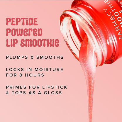 Farmacy Lip Smoothie Trio – Hydrating Peptide Lip Balms with Vitamin C in Apple, Mango & Pear Kiwi Flavors (10g Each) for Nourished, Plump Lips