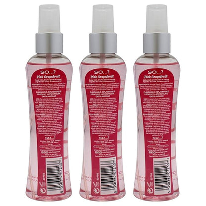 So...? Pink Grapefruit Body Mist for Women - 3.5 oz Body Mist - Pack of 3