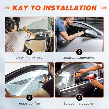 [2025 Upgrade] PAMAGOO Car Window Tint 35% VLT, 35 Percent Nano Ceramic Window Roll 20"Inch x 20'Ft, Automotive Car Tint for Privacy Sun & Glare Protection UV Heat Blocking, Scratch Resistant 5-Layer