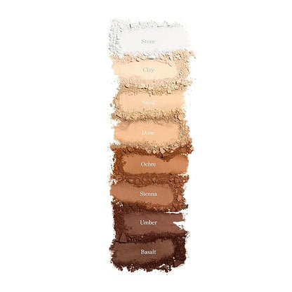 Ogee Sculpted Skin-Perfecting Makeup Setting Powder - Dune - FULL SET (Case & Refill) - Lightweight Powder Foundation Made with 70% Organic Ingredients