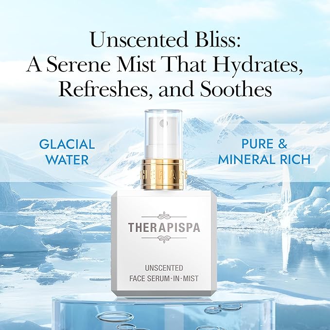 THERAPISPA Face Serum-In-Mist – Glow-Boosting Face Mist & Spray Serum with Niacinamide, Panthenol & Hyaluronic Acid for Smoothing & Hydrating Skin (Vitamin, 2.0 fl oz)