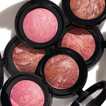 LAURA GELLER NEW YORK Baked Blush-n-Brighten Marbleized Blush - Sunswept - Creamy Lightweight - Satin Finish
