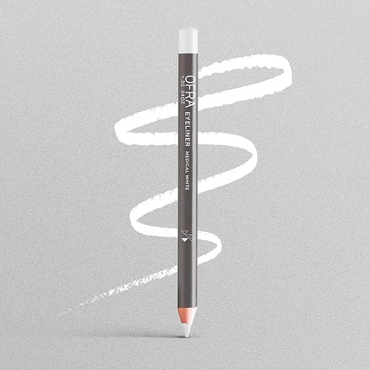 Ofra Eyeliner Pencil - Medical White | Precision White for Bold, Long-Lasting Looks | Waterproof and Smudge-Proof Formula | Easy Glide Application for Intense Definition and All-Day Wear