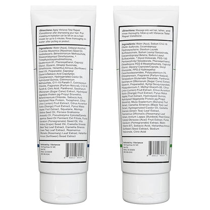 Vibriance Shampoo and Conditioner Set - Strengthening Wash Infused with Biotin for Dry, Damaged, Aging Hair - Deeply Hydrating, Moisturizing