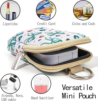 COOKOOKY 2 Pack Hand Sanitizer Spray Case Compatible with Touchland, Hand Sanitizer Holder, Mini Zippered Pouch, Small Makeup Bag for Women Friends Girls Gifts Idea
