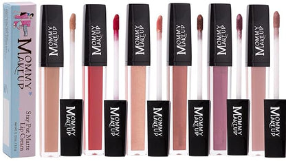 Mommy Makeup Stay Put Matte Lip Cream - Kiss-proof, Transfer-proof, Waterproof, Long Lasting Lipstick - Non-Drying Formula Infused with Vitamin E (Marilyn)